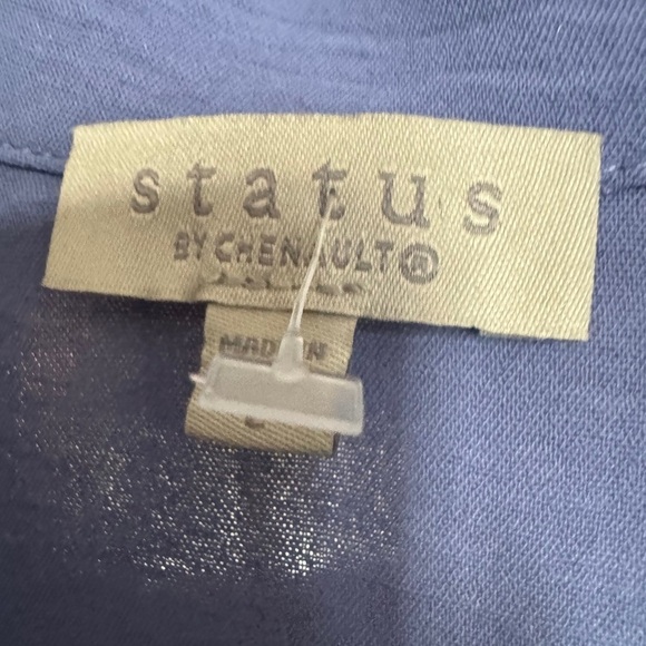 Status by Chenault NWOT
Roll Tab Button Front
Duster Shirt/Dress In Cornflower - Picture 4 of 4